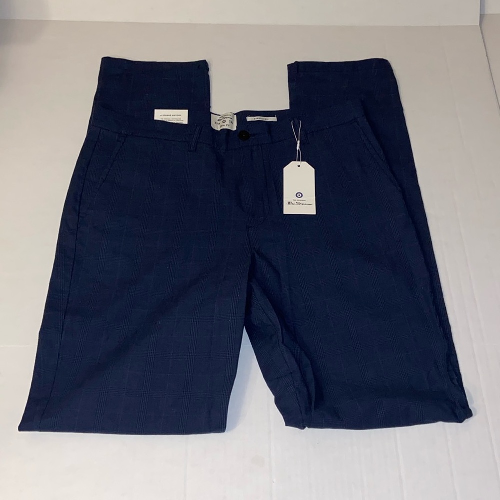 Ben Sherman Men’s Navy Stretch Fit Slim Fit Size 33W(Please Review Photos) 34L